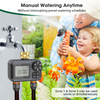 SGW06M Water Timer for Garden Hose Brass Inlet and Outlets - 2 Zone Sprinkler Timer with Rain Delay/Manual Watering/Automatic Irrigation for Yard Lawn