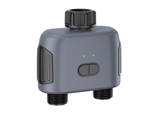 WiFi Water Timer for Garden Hose with Brass Inlet,Smart Hose Timer with WiFi Hub, APP & Voice Control,Up to 20 Watering Plans, 2-Zone Sprinkler Drip Irrigation System Controller for Yard Lawn Watering