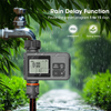 2025 New Outdoor Garden Hose Faucet Timers, Programmable Water Sprinkler Timer with Rain Delay/Manual/Automatic Drip Irrigation and Lawn Watering System for Yard, 1 Outlet