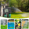Mini Size Water Timer for Garden Hose, 2 Zone Smart Sprinkler Timer with Rain Delay,Dual-Zone Water Time|Rain Sensor+Manual/Automatic Modes|2025 Waterproof Upgrade|Dual-Program Irrigation System