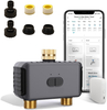 WiFi Sprinkler Timer New Irrigation Water Controller with Brass inlet and outlets Dual Way Zigbee Smart Timing Adjustable Split Control Patio Garden IP55 Watering