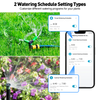 WiFi Water Timer for Garden Hose with Brass Inlet,Smart Hose Timer with WiFi Hub, APP & Voice Control,Up to 20 Watering Plans, 2-Zone Sprinkler Drip Irrigation System Controller for Yard Lawn Watering