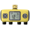 2025 New Water Timer 4 Outlets Hose Watering Sprinkler Timer, with 4 Independent Watering Zone LCD Display Rain Delay Mode Manual Mode 360° Brass Inlet Metal Filter IP55 Waterproof for Yard