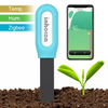 Wireless Soil Sensor for Zigbee Gardening,Smart Soil Tester for Precise Plant Care with Temperature and Humidity Monitoring