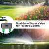 WiFi Sprinkler Timer New Irrigation Water Controller with Brass inlet and outlets Dual Way Zigbee Smart Timing Adjustable Split Control Patio Garden IP55 Watering