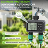 Mini Size Water Timer for Garden Hose, 2 Zone Smart Sprinkler Timer with Rain Delay,Dual-Zone Water Time|Rain Sensor+Manual/Automatic Modes|2025 Waterproof Upgrade|Dual-Program Irrigation System
