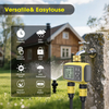 Inhocon Sprinkler Timer with Dual Outlets Programmable Water Hose Timer 2 Outlet for Garden, Automatic Irrigation Timer IP54 with Rain Delay/Manual, Outdoor Hose Timer Controller for Lawn, Yard, Pool
