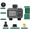 SGW06M Water Timer for Garden Hose - 2 Zone Sprinkler Timer with Rain Delay/Manual Watering/Automatic Irrigation for Yard Lawn