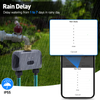 WiFi Water Timer for Garden Hose with Brass Inlet,Smart Hose Timer with WiFi Hub, APP & Voice Control,Up to 20 Watering Plans, 2-Zone Sprinkler Drip Irrigation System Controller for Yard Lawn Watering