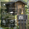 2025 Ne Water Timer with Dial 3 Outlets, Hose Watering Sprinkler Timer, with 3 Independent Watering Zone LCD Display Rain Delay Mode Manual Mode 360° Brass Inlet Metal Filter