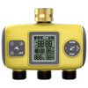 Inhocon Water Timer, 3 Outlets, Hose Watering Sprinkler Timer, with 3 Independent Watering Zone LCD Display Rain Delay Mode Manual Mode 360° Brass Inlet Metal Filter, IPX6 Waterproof for Yard Watering