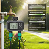 Mini Size Water Timer for Garden Hose, 2 Zone Smart Sprinkler Timer with Rain Delay,Dual-Zone Water Time|Rain Sensor+Manual/Automatic Modes|2025 Waterproof Upgrade|Dual-Program Irrigation System
