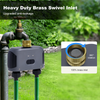 WiFi Water Timer for Garden Hose with Brass Inlet,Smart Hose Timer with WiFi Hub, APP & Voice Control,Up to 20 Watering Plans, 2-Zone Sprinkler Drip Irrigation System Controller for Yard Lawn Watering