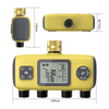 2025 New Water Timer 4 Outlets Hose Watering Sprinkler Timer, with 4 Independent Watering Zone LCD Display Rain Delay Mode Manual Mode 360° Brass Inlet Metal Filter IP55 Waterproof for Yard