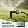 Garden Water Faucet Digital Flow Meter, Brass Inlet & Outlet, High Precision Water Flow Sensor