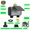 Solar WiFi Sprinkler Timer 2000mAh Dual Outlet Water Timer for Garden Hose End Timer with Brass Inlet USB-C Charging