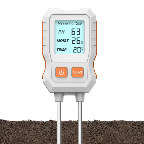Digital Soil Meter 3 in 1 Precise Soil Moisture Tester PH, Humidity, Temperature Soil Sensor for Garden Plant Flower Testing Tool