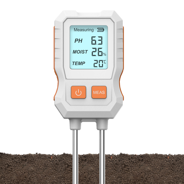 Digital Soil Meter 3 in 1 Precise Soil Moisture Tester PH, Humidity, Temperature Soil Sensor for Garden Plant Flower Testing Tool