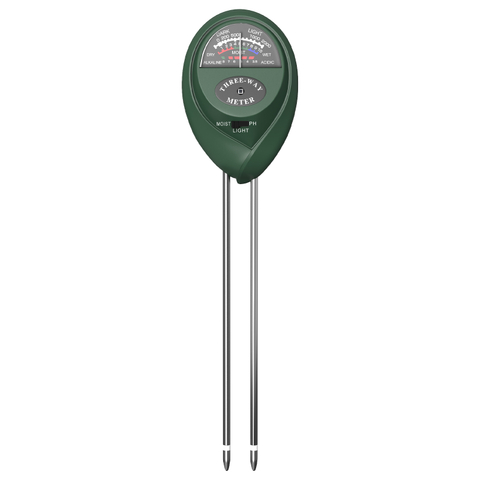 3 in1 Analog Soil Tester without Battery Soil Meter Probe for Lawn/Plants/Garden 