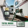 Garden Water Faucet Digital Flow Meter, Brass Inlet & Outlet, High Precision Water Flow Sensor