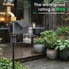 Integrated Solar Powered Hose Timer with USB-C Charging 2.4G Wireless WIFI Sprinkler Timer Brass Inlet And Outlet Garden Water Timer 