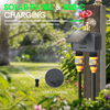 Solar WiFi Sprinkler Timer 2000mAh Dual Outlet Water Timer for Garden Hose End Timer with Brass Inlet USB-C Charging