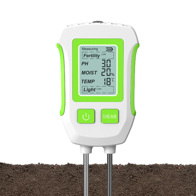 Hot 5 in 1 Digital Soil Moisture Tester Sensor pH, Humidity, Temperature, Light Intensity, Fertility with Backlight LCD Display for Gardening & Farming Smart Soil Meter