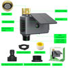 Solar WiFi Water Timer Brass Inlet Hose Timer 2.4GHz Wireless Smart Solar Garden Sprinkler Timer USB-C Charging Irrigation System
