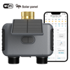 Solar WiFi Sprinkler Timer 2000mAh Dual Outlet Water Timer for Garden Hose End Timer with Brass Inlet USB-C Charging
