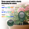 3 in1 Analog Soil Tester without Battery Soil Meter Probe for Lawn/Plants/Garden 