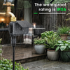 Solar WiFi Water Timer Brass Inlet Hose Timer 2.4GHz Wireless Smart Solar Garden Sprinkler Timer USB-C Charging Irrigation System
